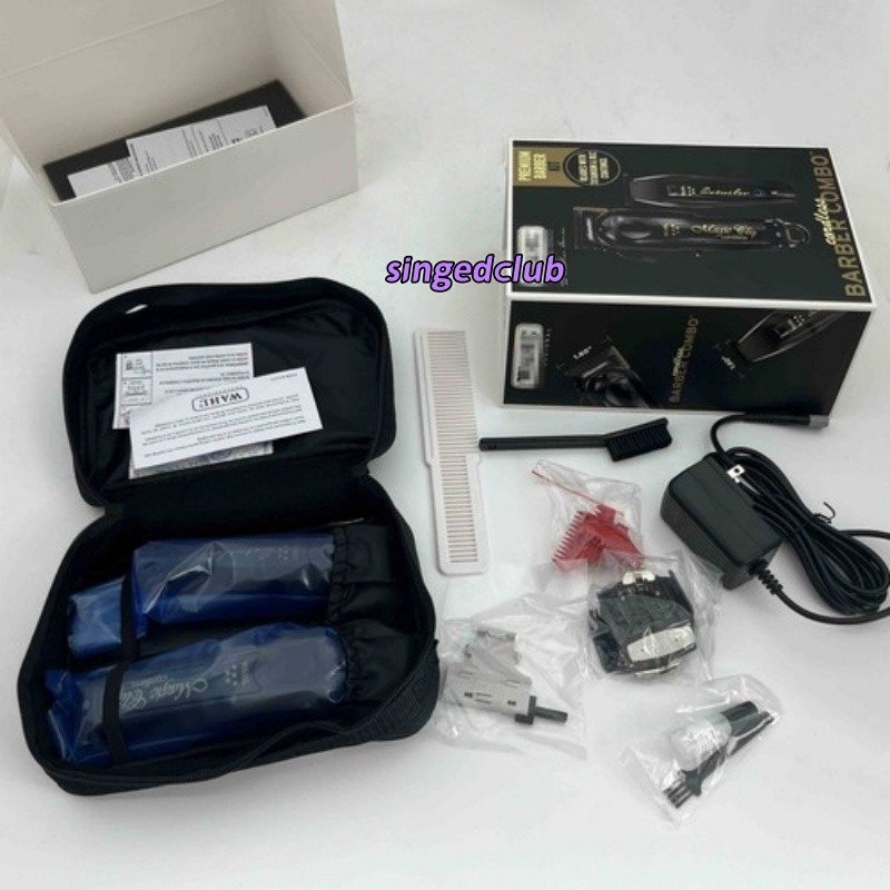 Wahl Cordless Barber Combo Black Magic Clip Clipper & Detailer Trimmer 3025397
