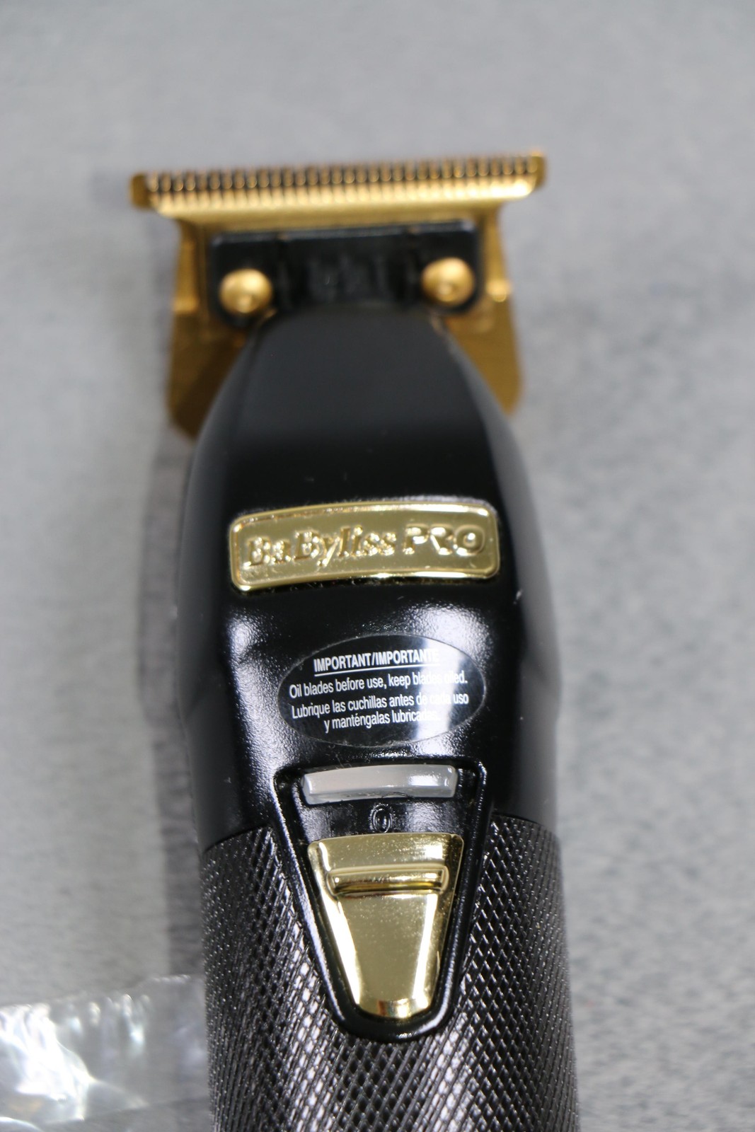 BaByliss PRO BlackFX FX787BN Cordless Trimmer Exposed T-Blade Gold Blades Kit