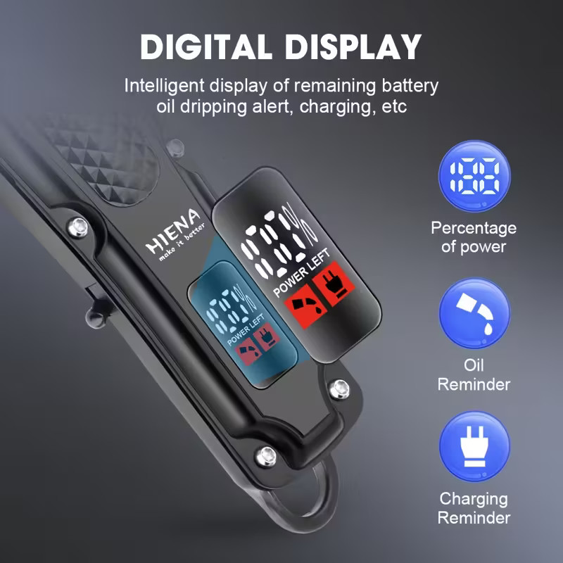 Professional Men Hair Clippers &Barber Clippers and Trimmer Set USB Rechargeable