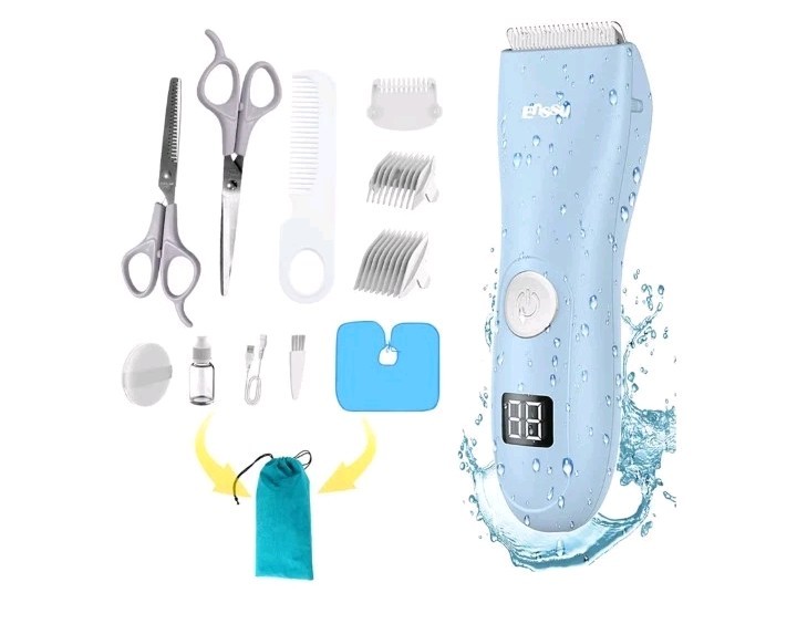 Baby Hair Clippers, Low Noise Hair Trimmer for Kids, Waterproof USB Rechargeable