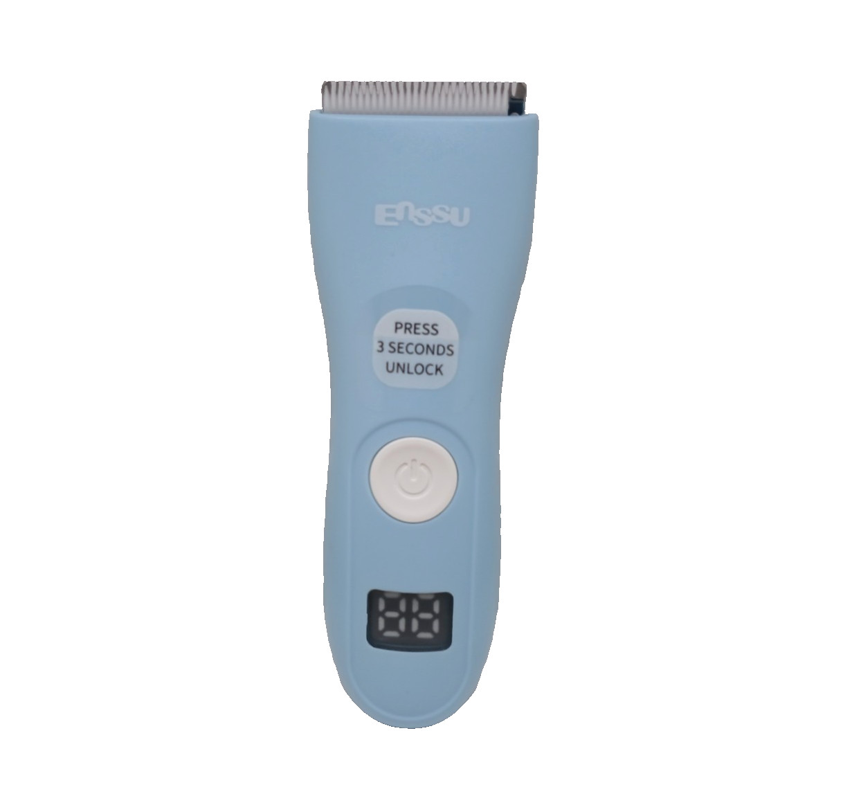 ENSSU Quiet Baby Hair Clipper Blue Waterproof Cordless Kids Trimmer Ceramic