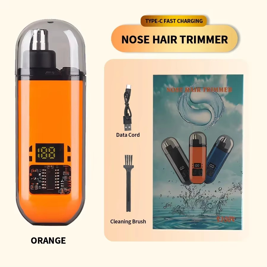 2-in-1 Electric Ear & Nose Hair Trimmer – Portable Painless Clipper for Men 2024