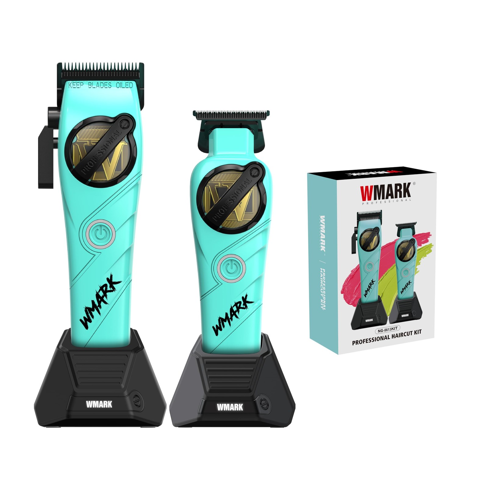 Professional 2-Piece Haircut Kit for Barber – High-Speed Clipper (7500/8500rpm)