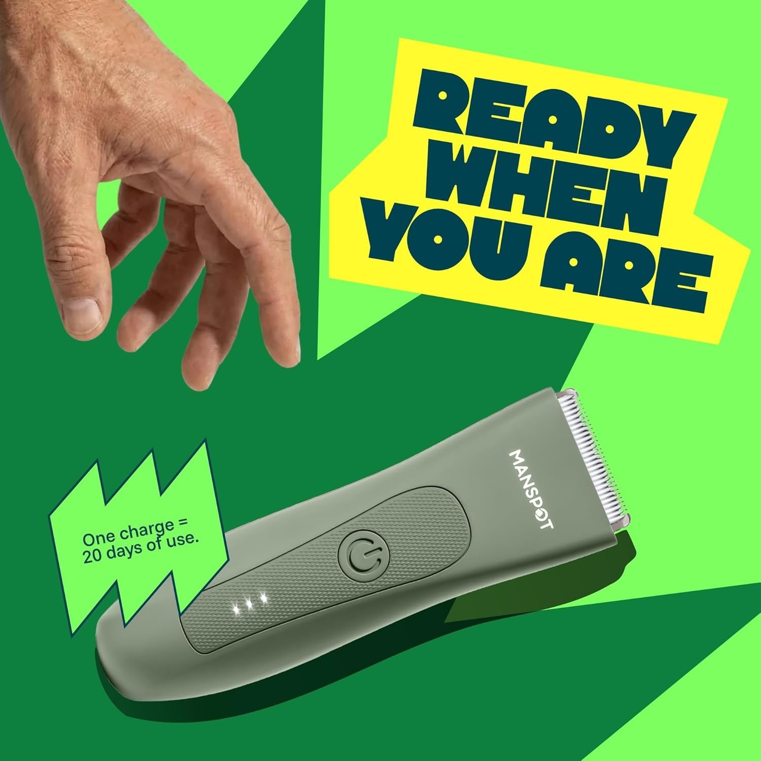 MANSPOT Manscape Hair Finishing Trimmers, Pubic Hair Trimmer for Men and Women,