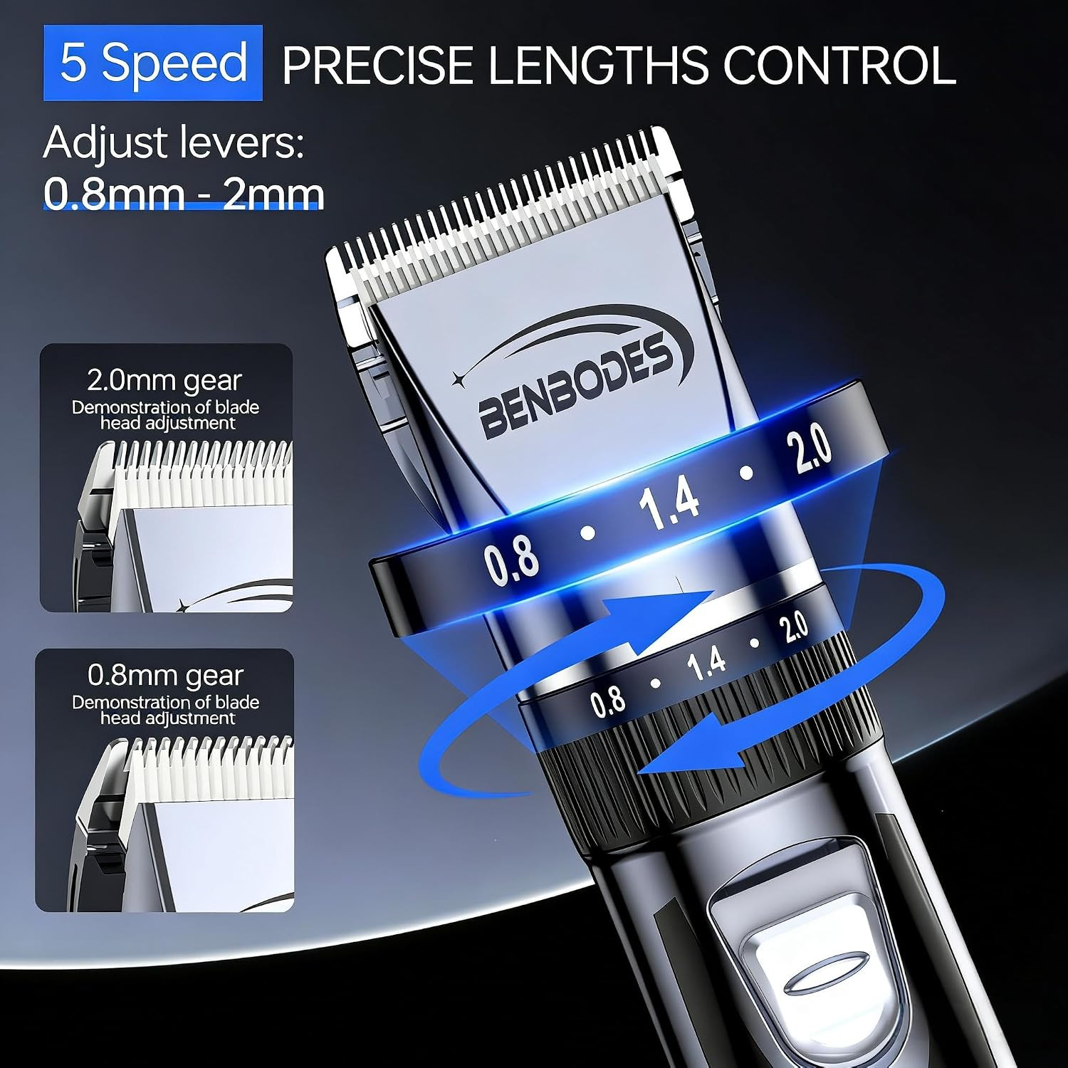 14-in-1 Cordless Hair Clippers for Men – Rechargeable Grooming Kit
