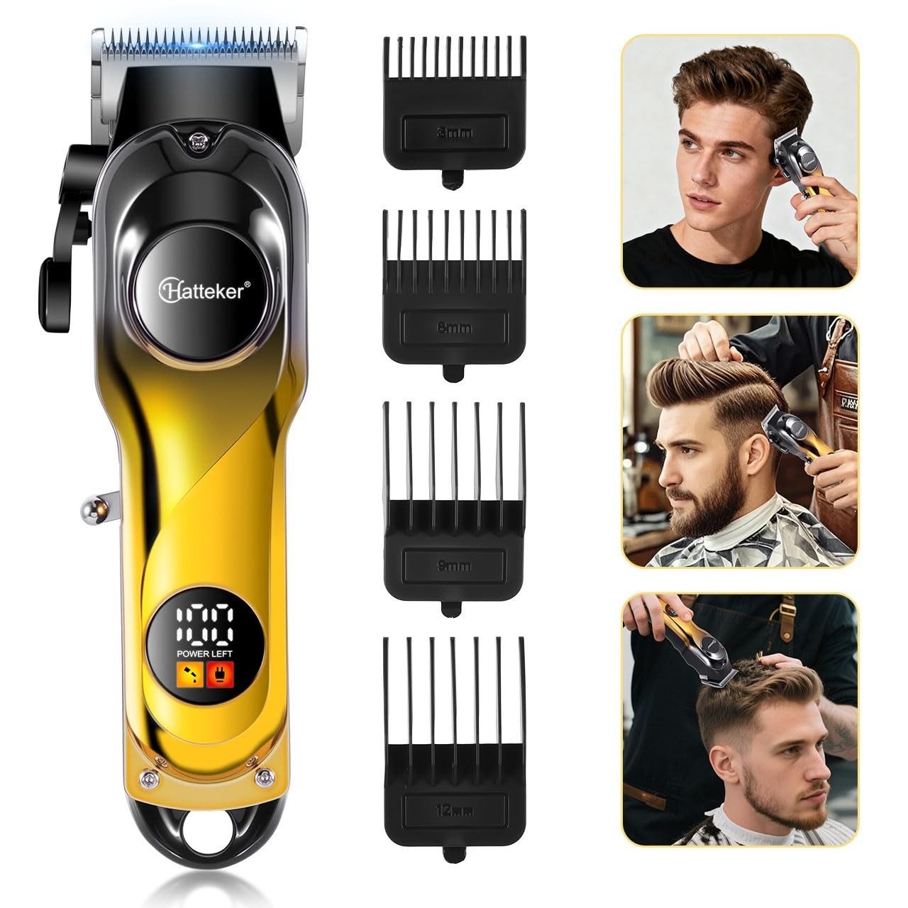 HATTEKER HT-816 Professional Trimmer,HT-816,GOLD