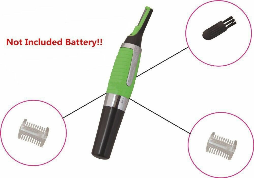 Hot Men Nose Ear Face Neck Eyebrow Hair Mustache Beard Trimmer Shaver Clipper PE
