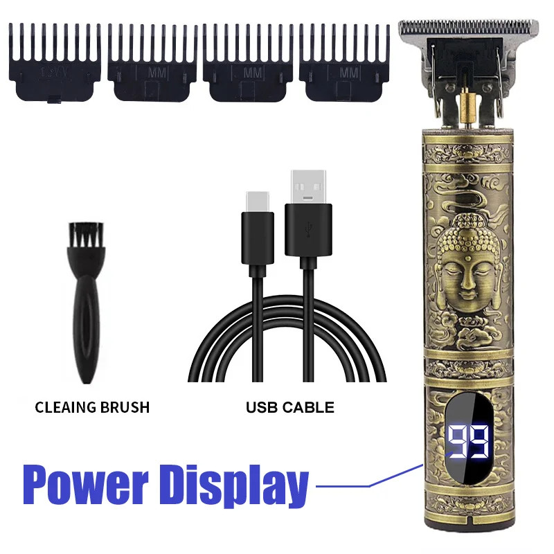 2026 Electric Hair Clipper Machine Cordless Trimmer portable USB Fast Charging H