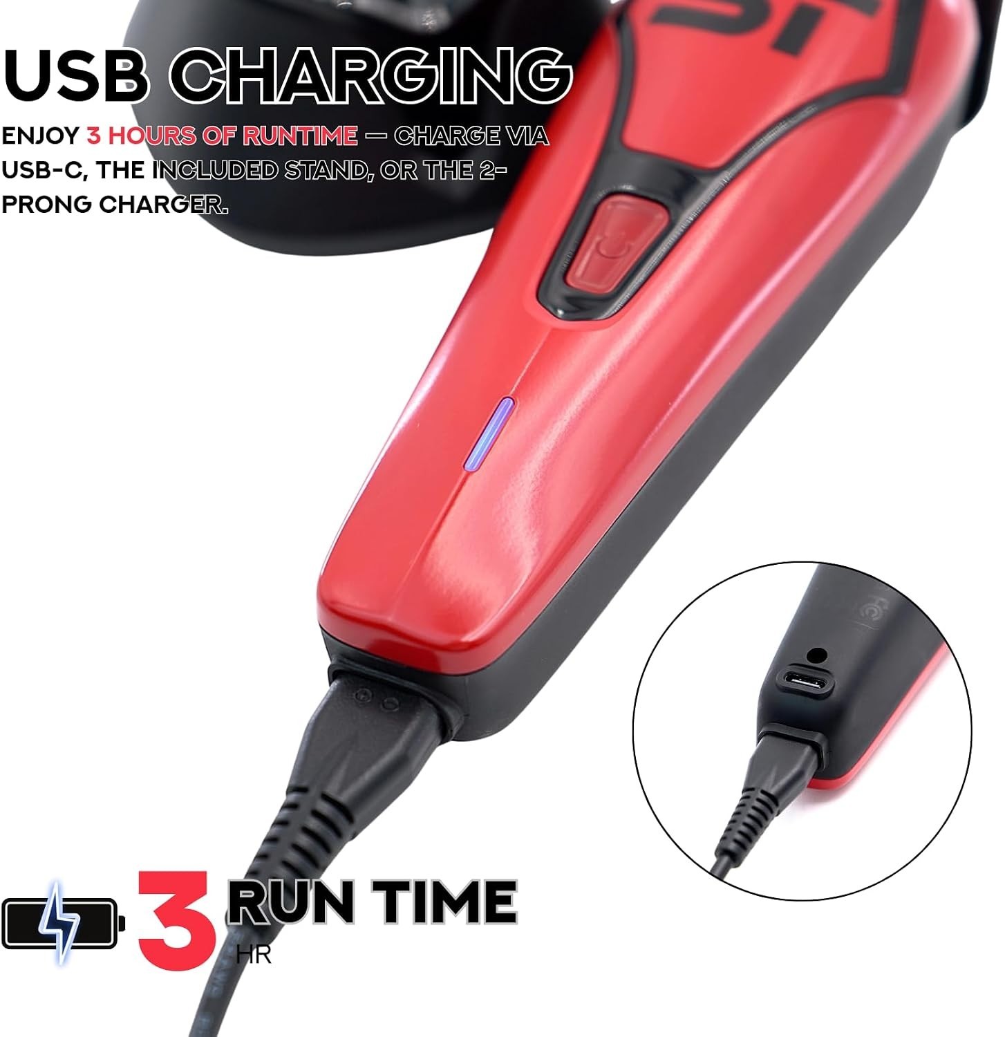Supreme Trimmer Darkstar 72 Clipper & Trimmer Set w Magnetic Vector Motor | Red