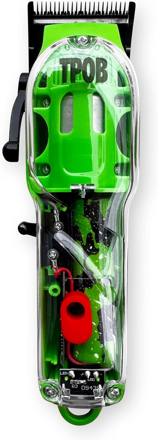 TPOB Slime 2 Barber Hair Clippers Trimmer Shaver Set for Men with Matte Green Ca