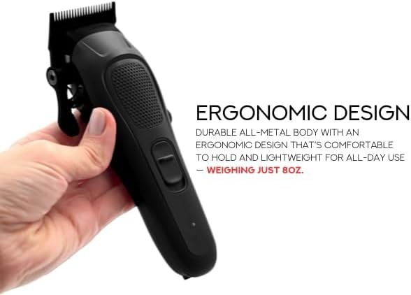 Supreme Trimmer Darkstar82 STC82 Metal Body Professional Hair Clipper | Black