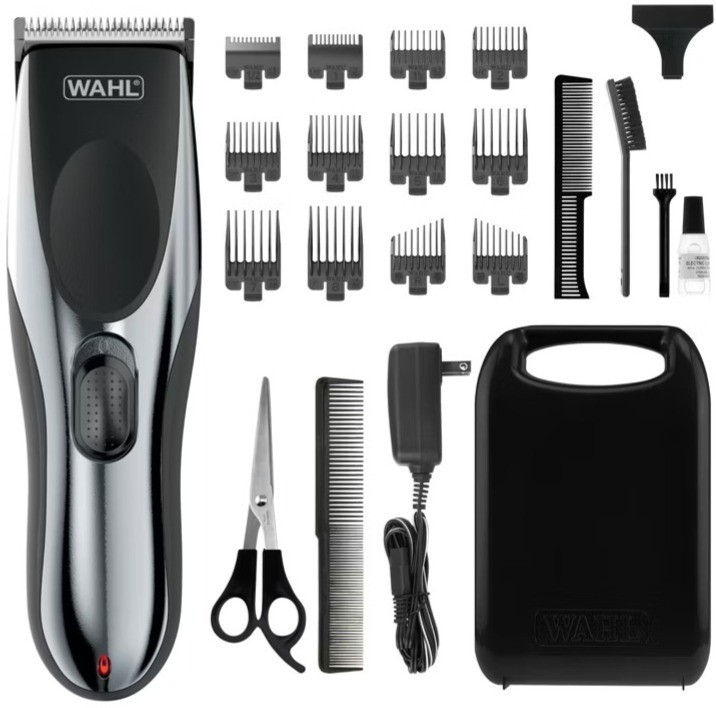 Wahl Cordless Haircut & Beard Kit — Model 9649 (22-Piece, Black Guards) — New