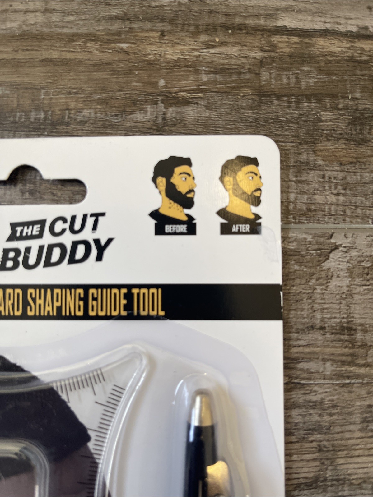 The Cut Buddy HAIRLINE & BEARD SHAPING GUIDE TOOL Tracer Pencil Haircut Template