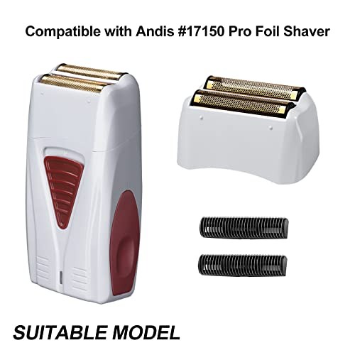 2 Pack Pro Shaver Replacement Foil Cutters for Andis #17155