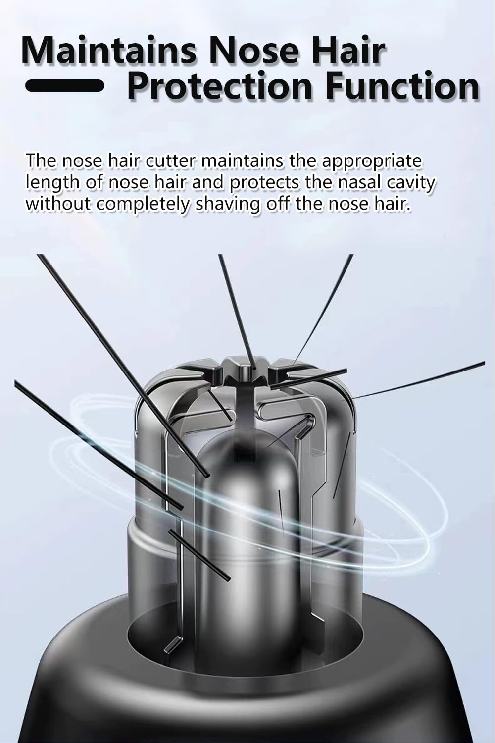 Nose Hair Trimmer, USB Rechargeable, Professional Painless Ear Hair Trimmer