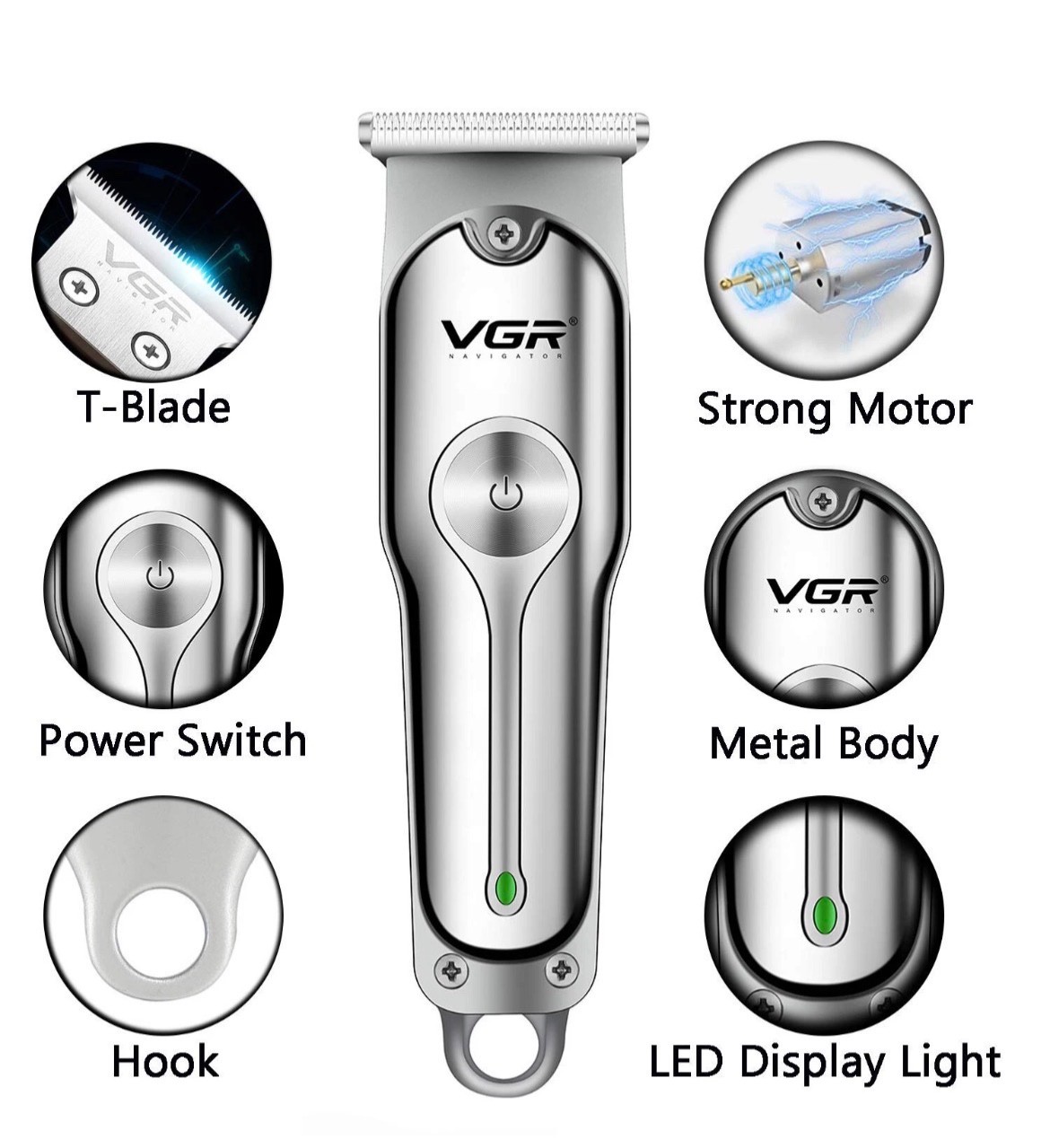 VGR V-071 Hair Cutting Machine Electric Hair Clipper Professional Haircut Machin