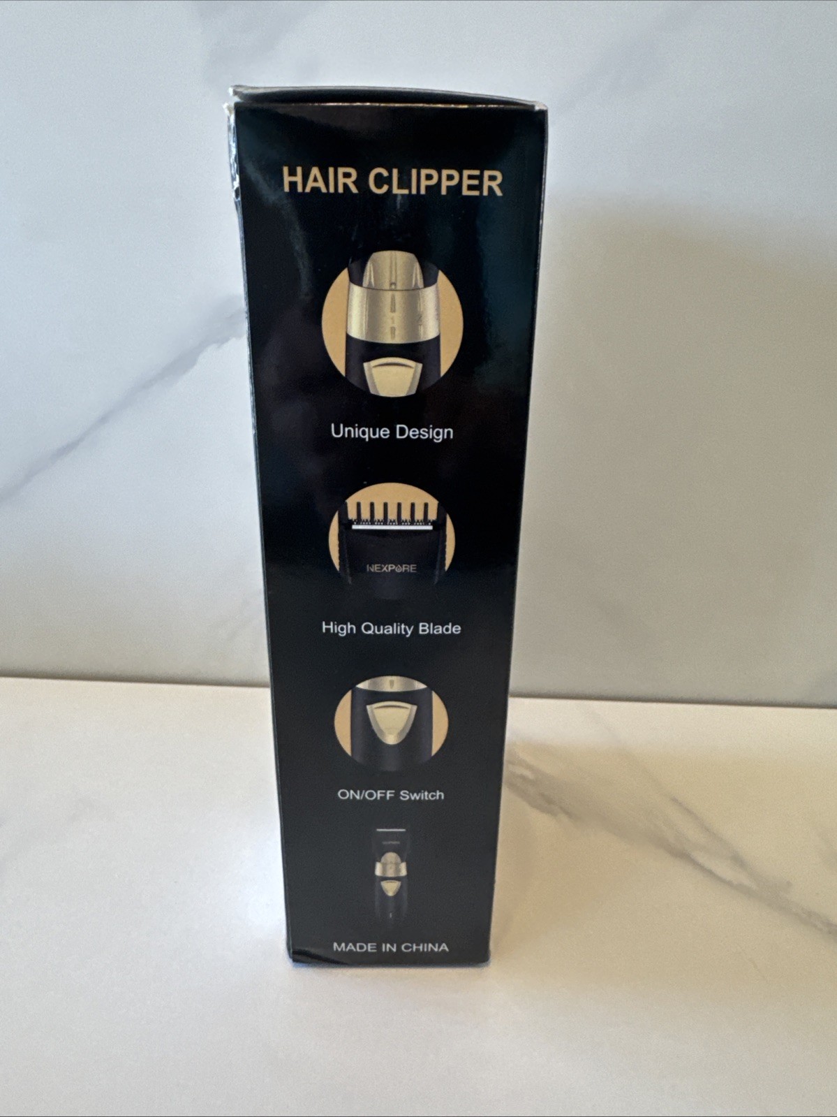 Nexpore Professional Cordless Hair Clipper Model HC-001 Black Gold New With Box