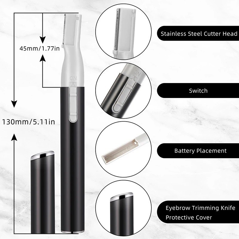 Nose Ear Trimmer Neck Hair Beard Eyebrow Groomer Clippers Micro Personal