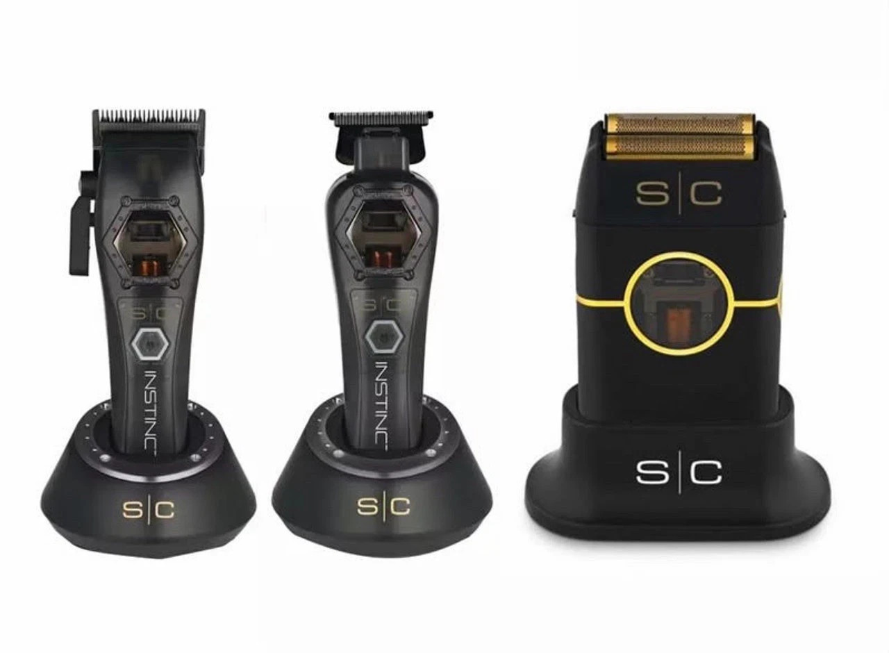 StyleCraft Instinct Metal Edition Clipper Trimmer Shaver SET- Black – BRAND NEW