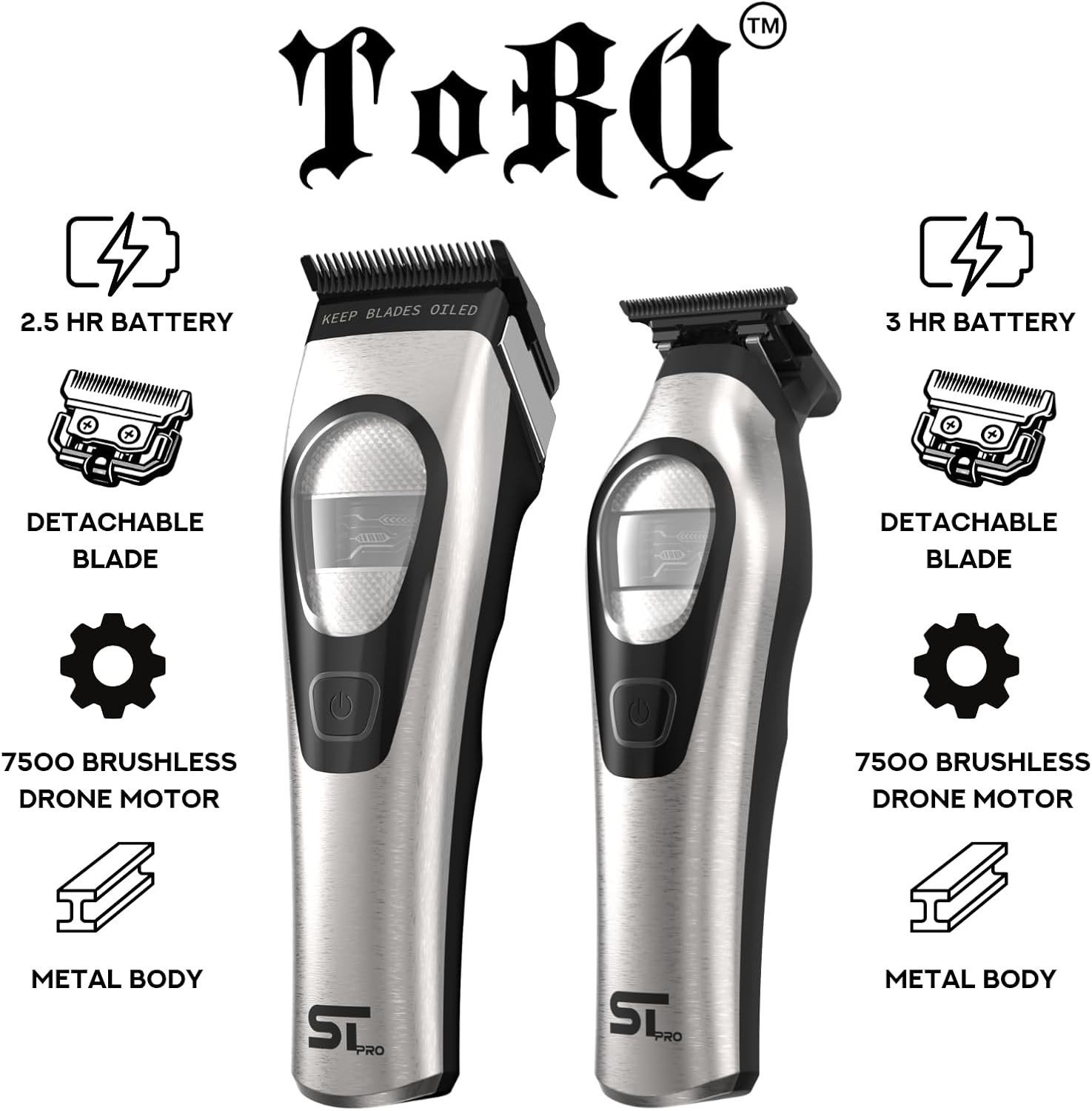 Supreme Trimmer TORQ Clipper & Trimmer Kit with Brushless Drone Motor | STB791