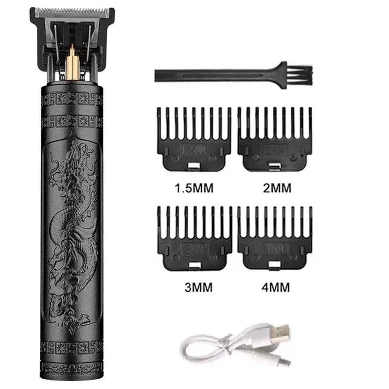 Vintage T9 Hair Trimmer for Men Professional Hair Cutting Machine Cordless Beard
