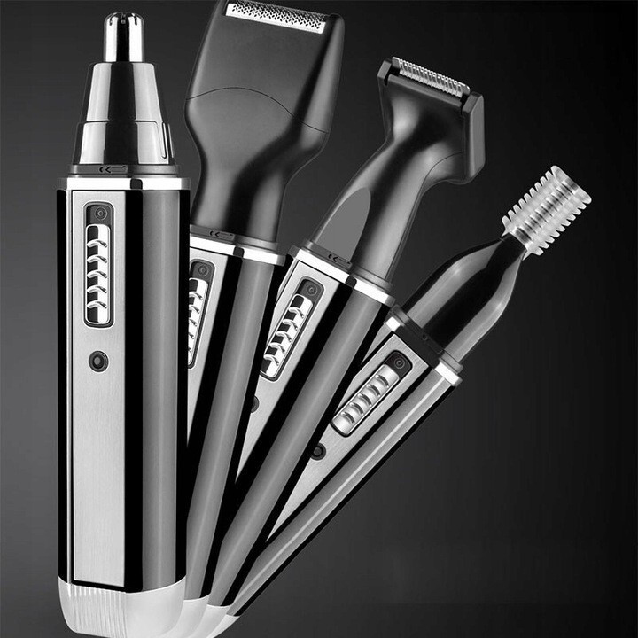 Kemei KM-6630 4in1 Set Beard Shaver Nose Hair Eyebrows Ears Trimmer Clippers