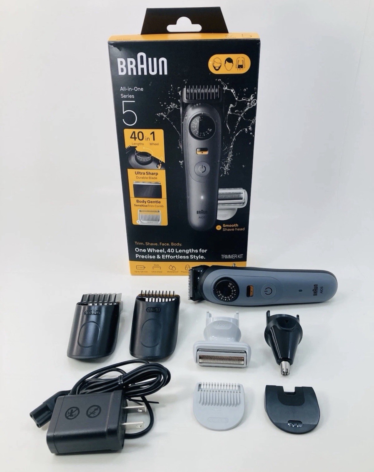 Braun All-in-One Style Kit Series 5 AIO5510 8-in-1 Beard Hair Body Trimmer Kit