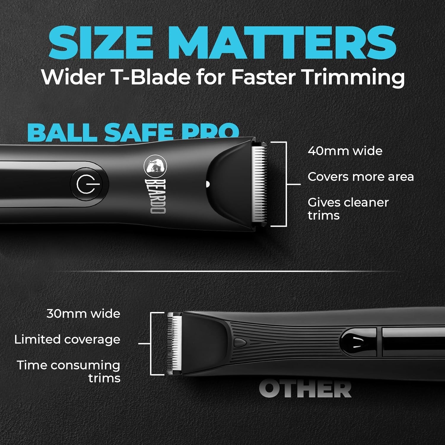 BEARDO Ball Safe Pro Trimmer For Men,BDTO048,Black
