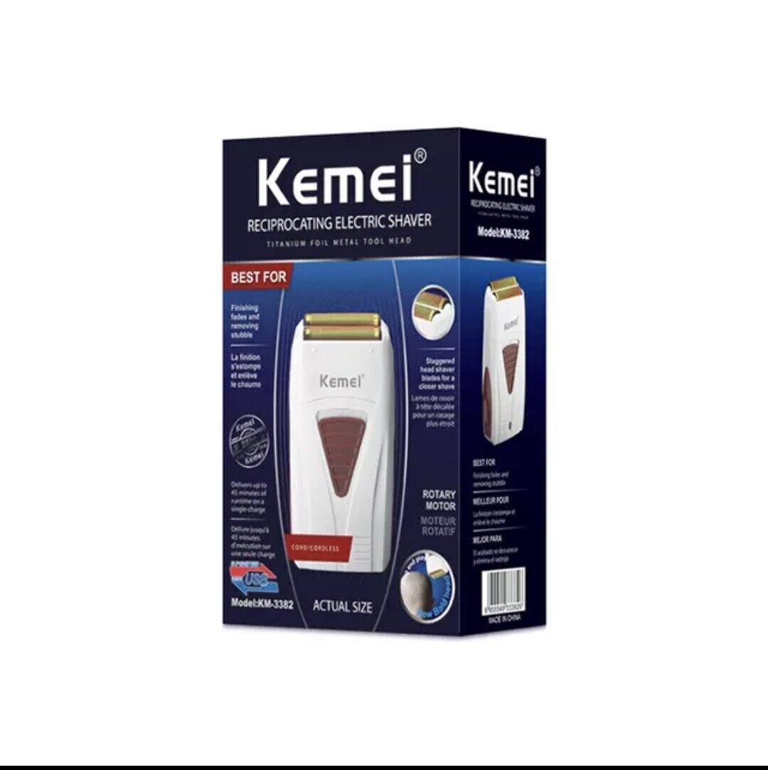 Bald Hair Clipper Trimmer Kemei Electric Head Blade Men’s Dual Foil Shaver Blade