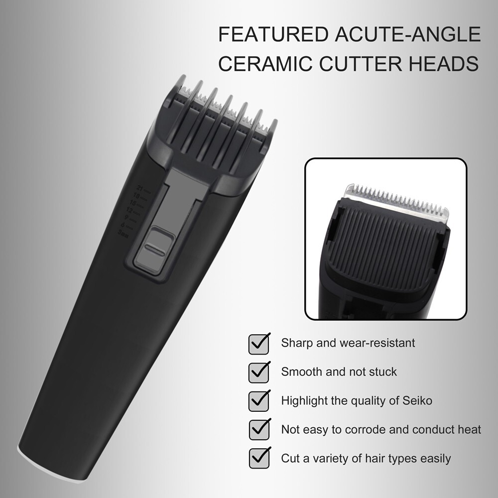 White/Hair Clippers Set for Men Home Barber Salon Hair Cutting Tool Rechargeable