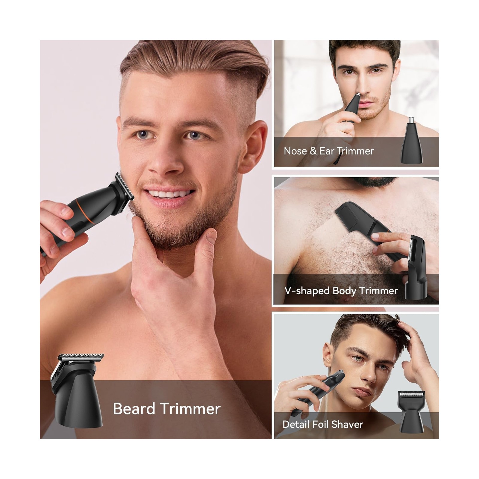 Manscape Body Hair Trimmer for Men, Waterproof Pubic, Groin & Ball … Fast Ship