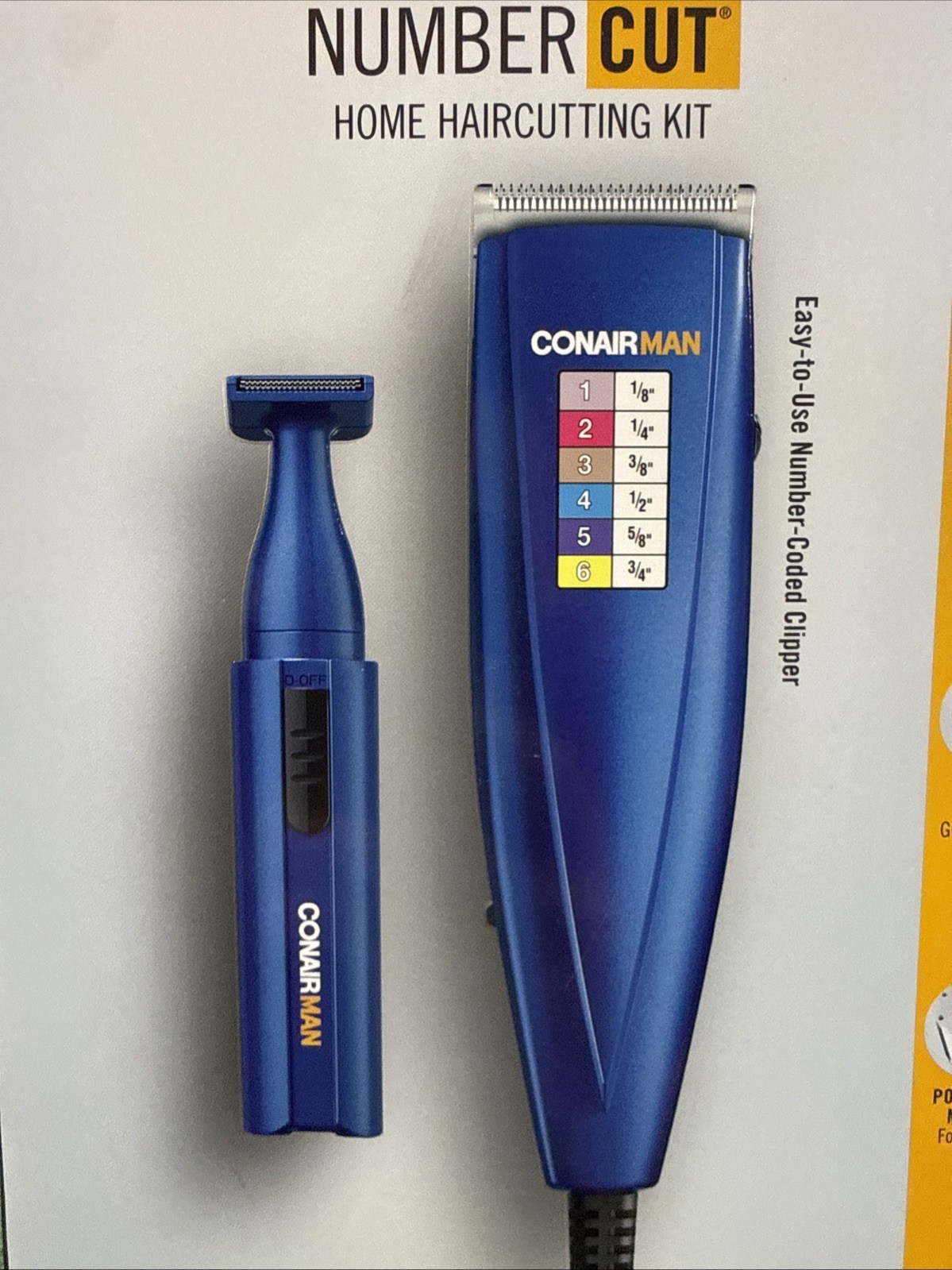 NEW Conair Man Combo Number Cut Home Haircutting Kit