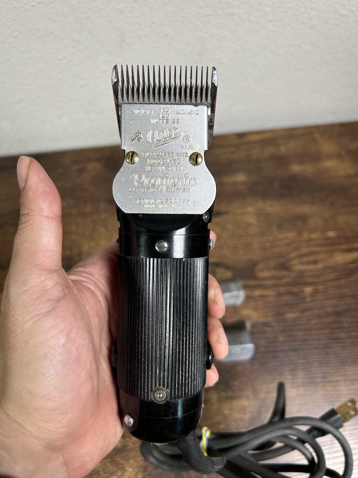 Vintage Oster Hair Clippers-Model 10 Progienic-Heavy Duty