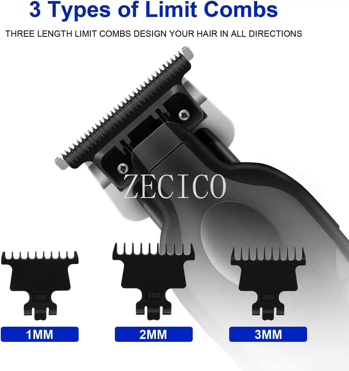 Men’s Professional Hair Clippers Cordless Trimmer Beard Cutting Machine Barber