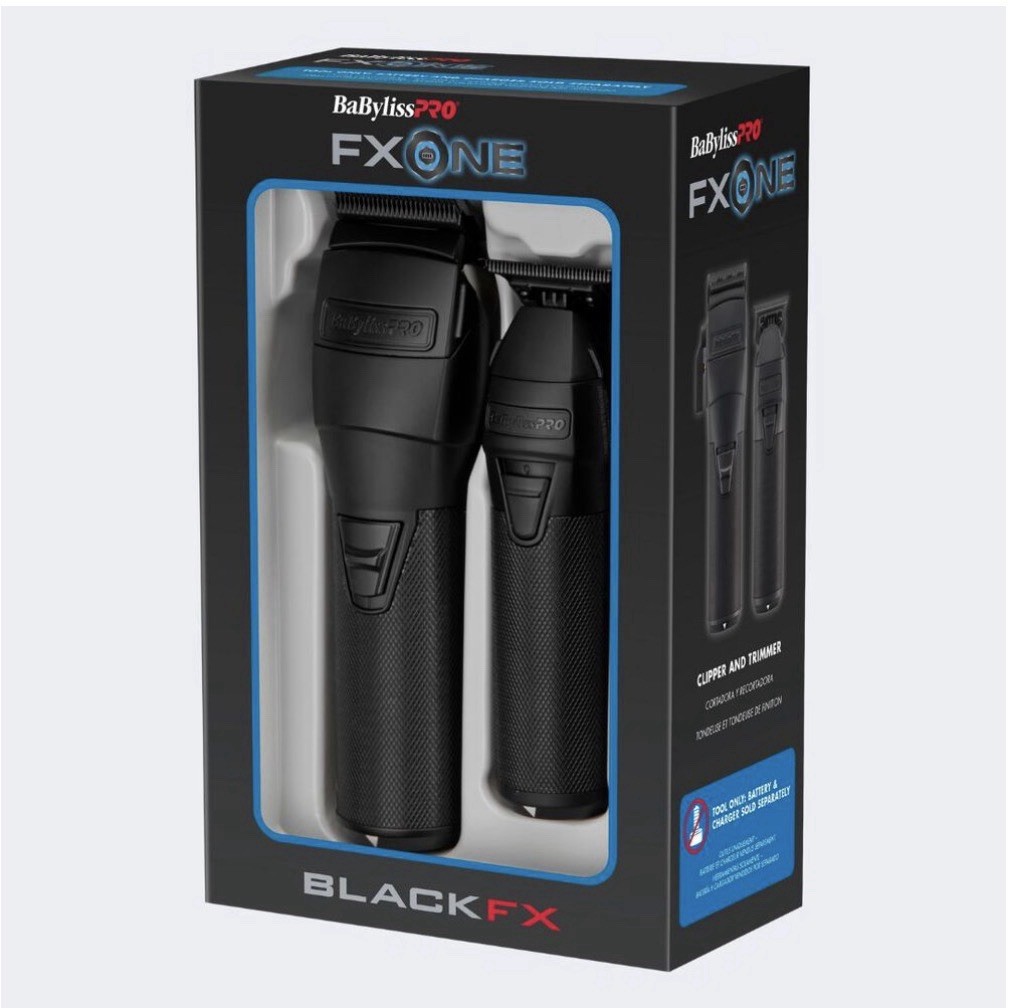 BaBylissPRO® FXONE BlackFX Clipper & Trimmer Prepack – BATTERY INCLUDED