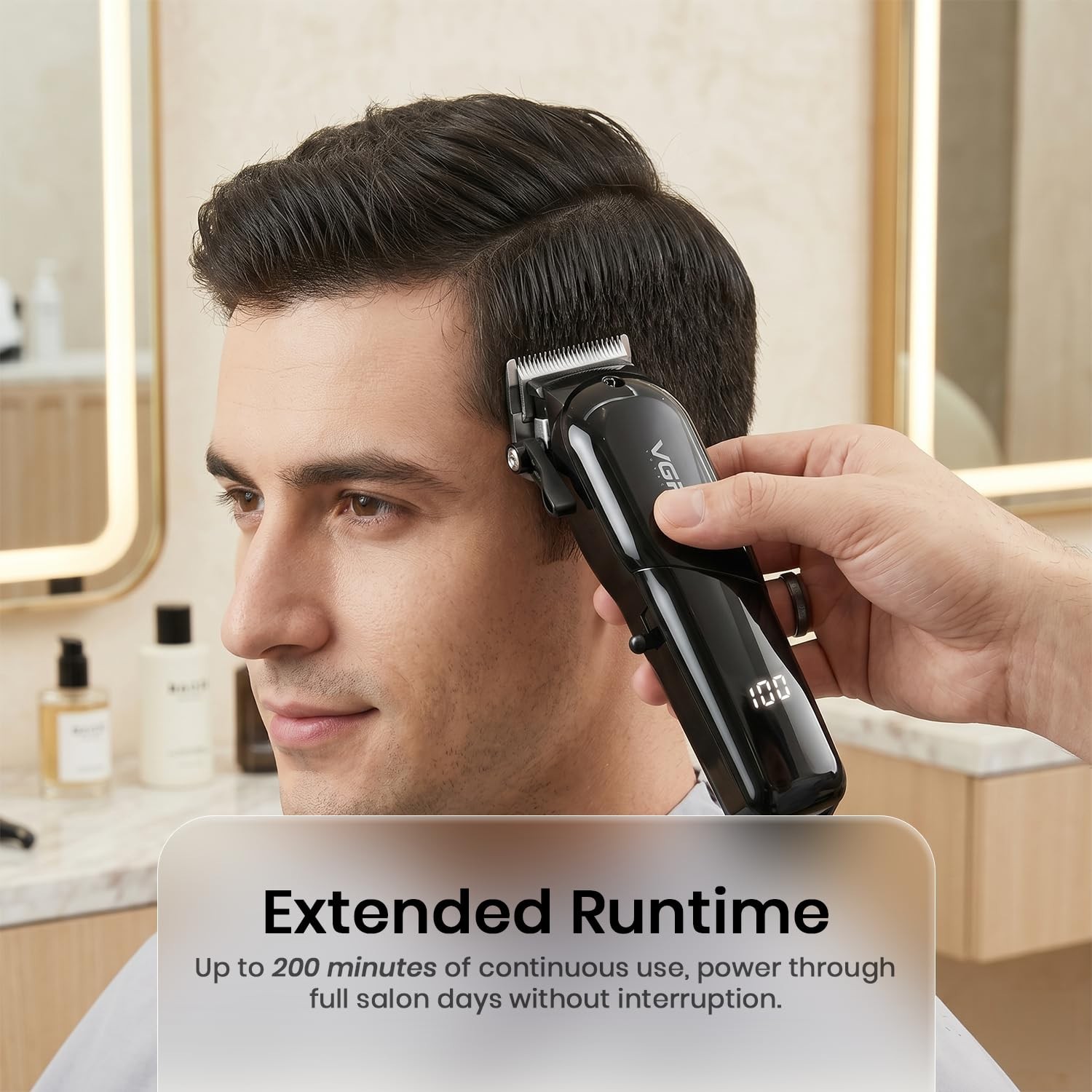 VGR Limited Edition Professional Corded & Cordless Hair Clipper,VL-118,Black