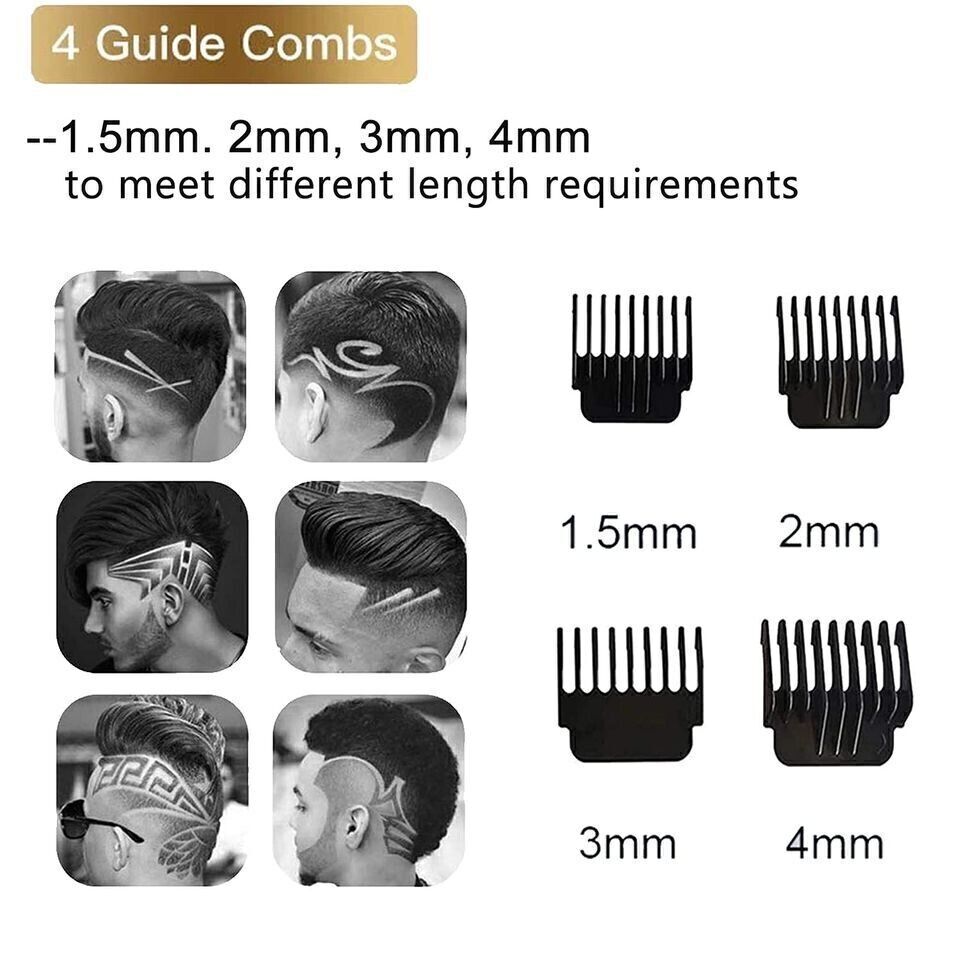 Professional Trimmer Hair Clippers Cutting Beard Cordless Barber Shaving Machine