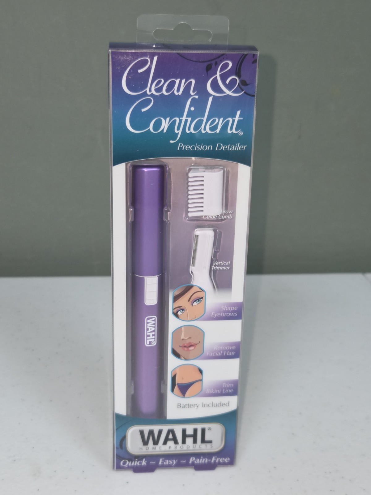 Brand New! Wahl Clean & Confident Detail Purple Trimmer 05640-100 – NIB!