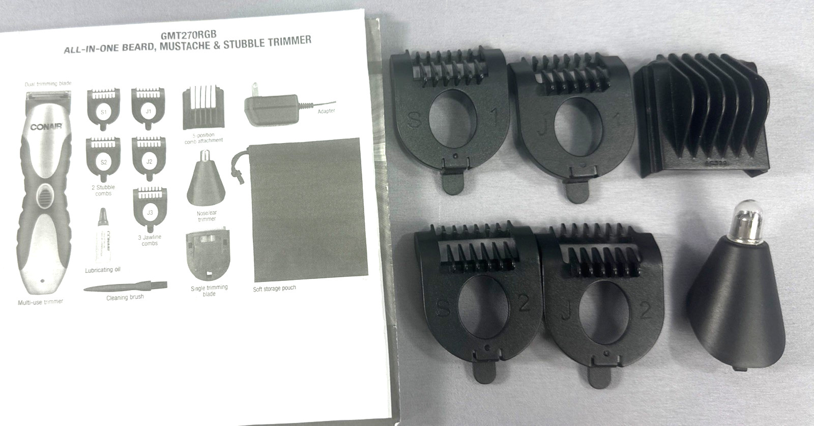 Conair GMT27ORGB (6 PC Accessories Only) For All-In-One Beard, Mustache Trimmer
