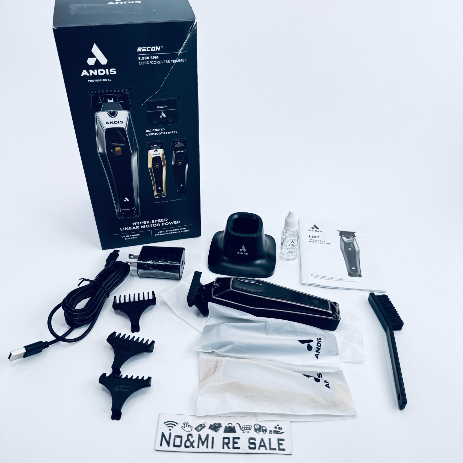 Andis 562703 Recon Professional Barber Vector Motor Beard & Hair Cordless Trimme