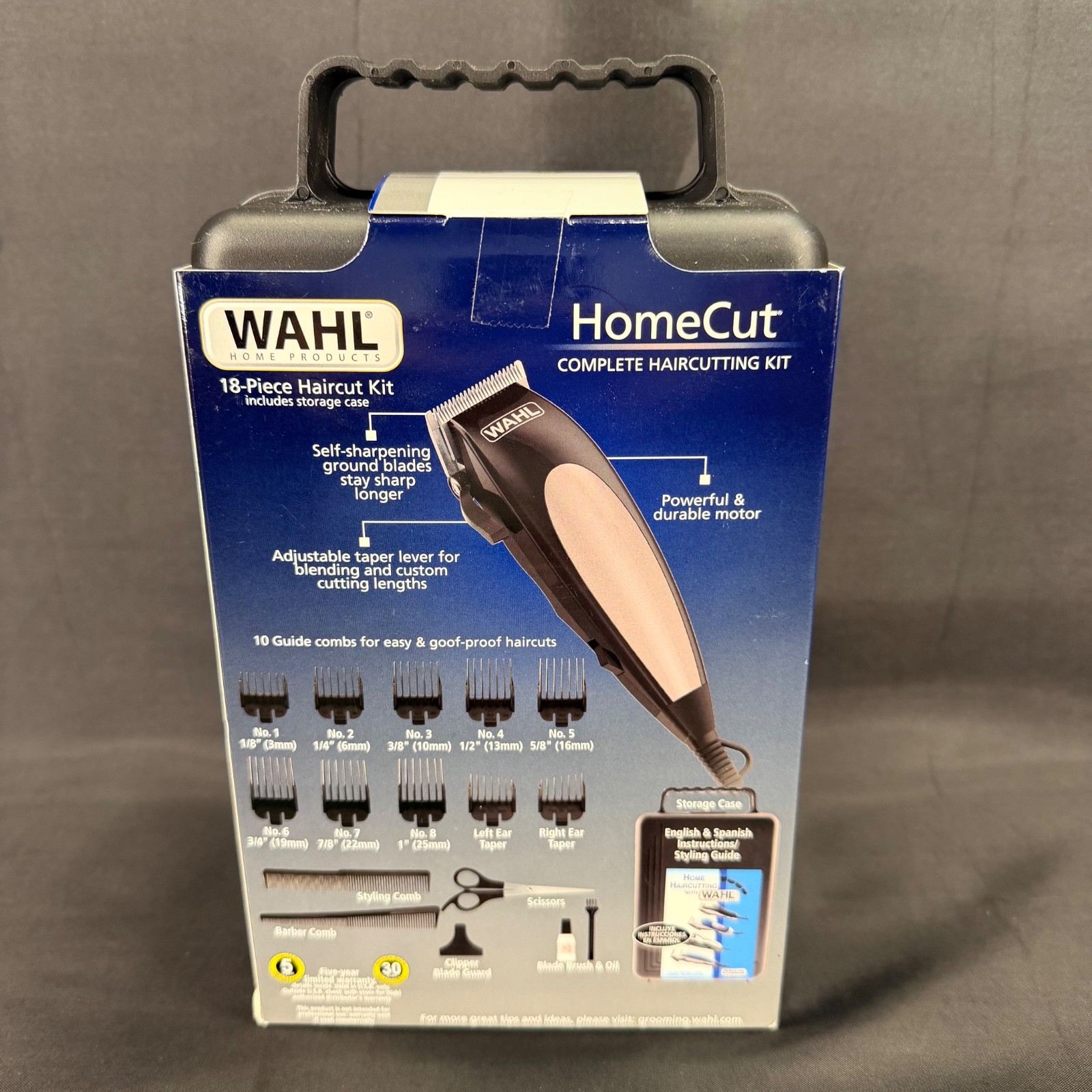 Wahl 18 PC Home Cut Men’s Hair Trimmer Kit Clippers Haircut Barber Set Trim NEW!