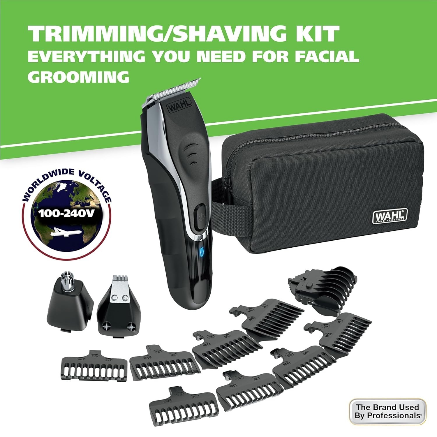 Wahl Beard Trimmer for Men Rechargeable Lithium-Ion Grooming Kit – Choose Model