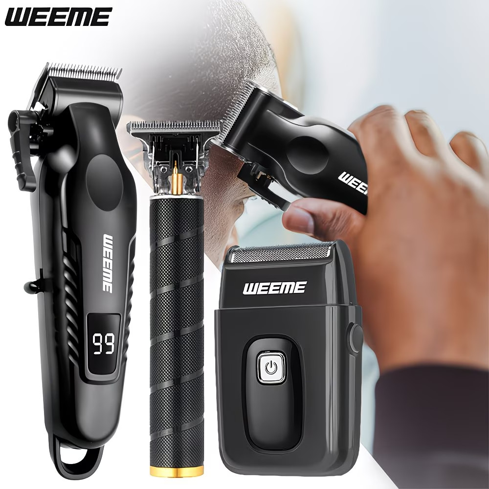 4 In 1 Men’s Grooming Kit, Hair Clipper Beard Trimmer Shaver, Nose Trimmer
