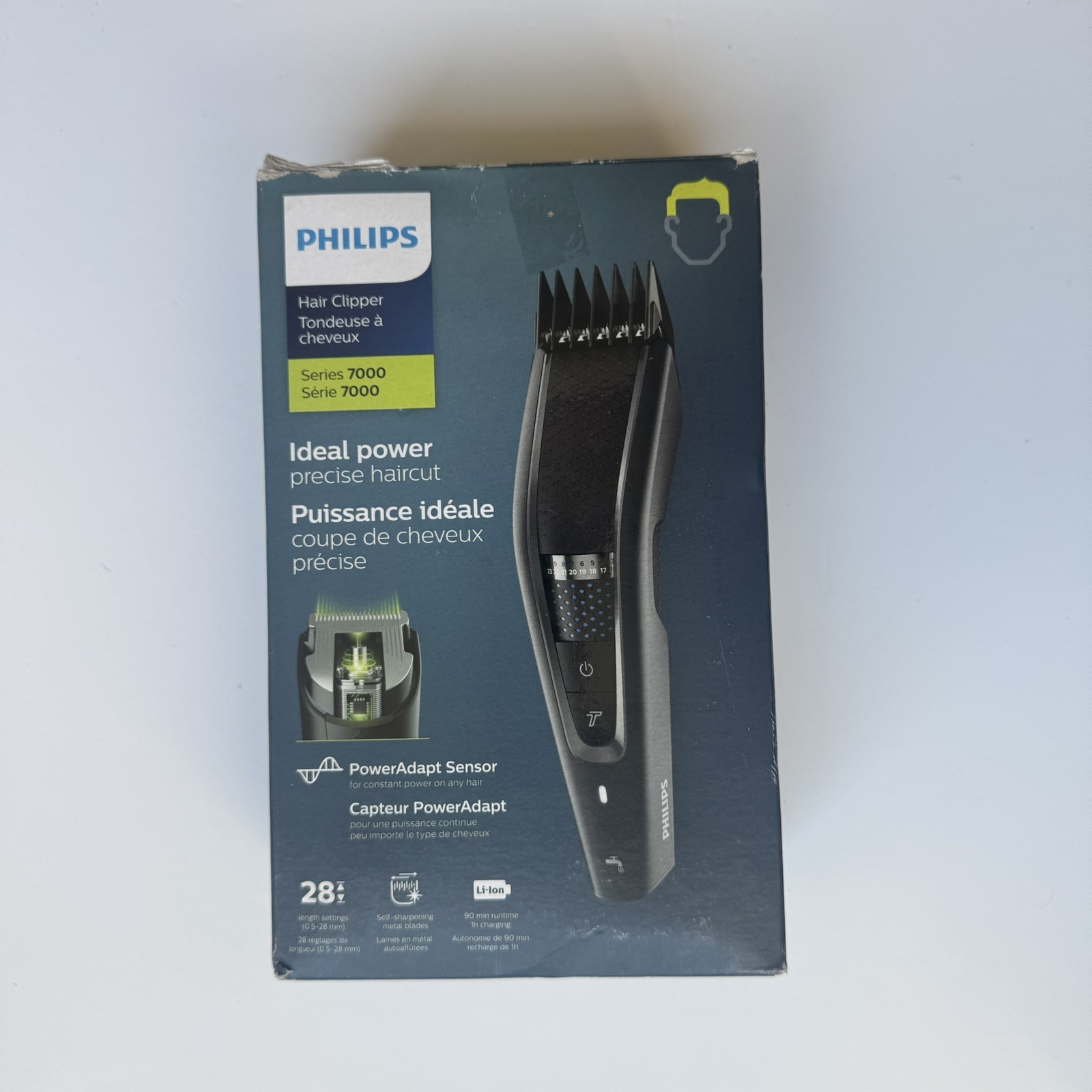 Philips Series 7000 HC7650 Hair Clipper Cordless Li-Ion Complete Open Box