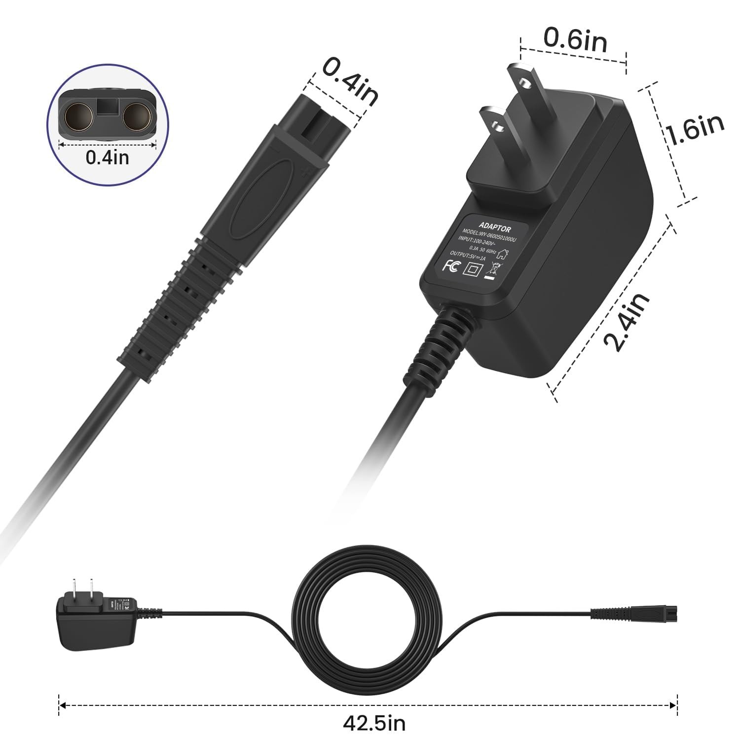 Replacement Charger for Andis Shaver – Certified Safety Features