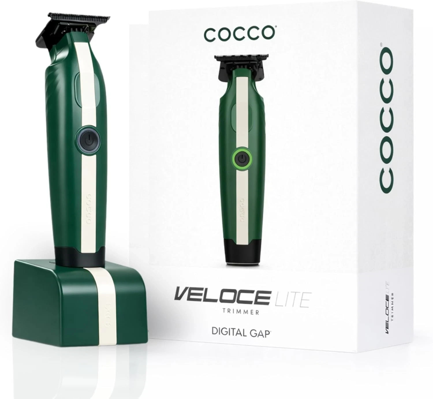 Cocco Veloce LITE Hair Trimmer – Cordless – Ambassador DLC – Black Green NEW