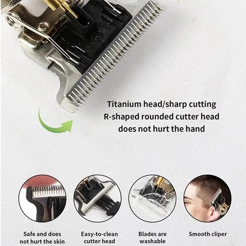 Professional Hair Clippers Trimmer Cutting Beard Cordless Barber Shaving Machine