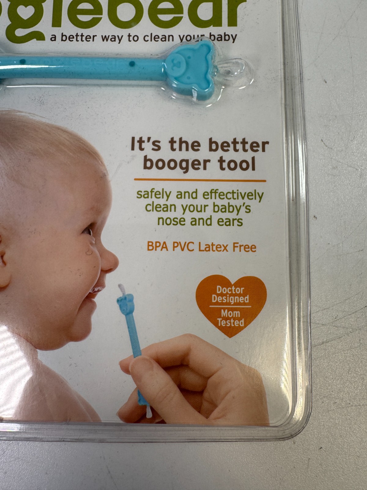 Oogiebear Baby Booger Tool Nasal Ear Cleaner Blue 0+ Months New Sealed