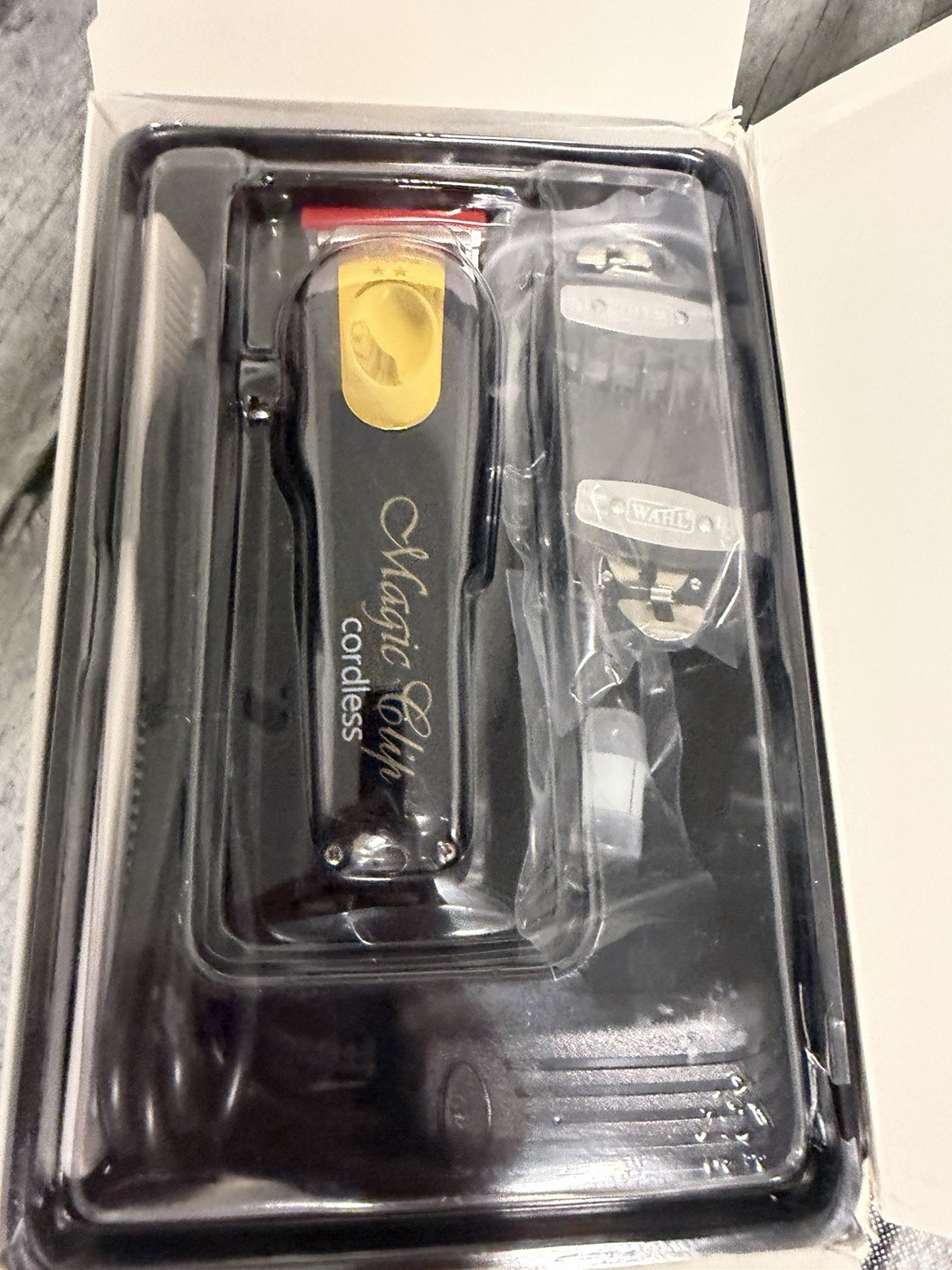 Wahl 5 Star Limited Edition Gold Cordless Magic Clip, Black, Model 8148-100