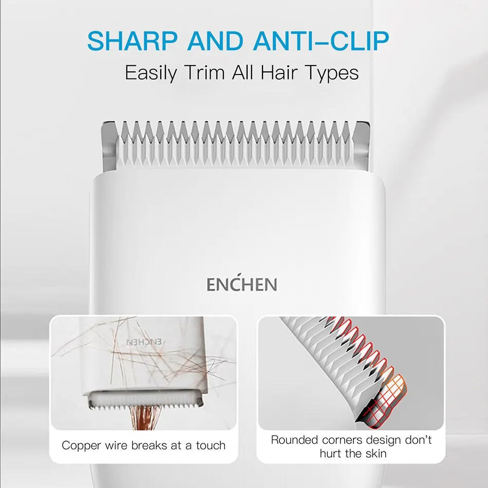 ENCHEN Boost Electric Hair Clipper Professional Cordless Fast Type-C Charging Ce
